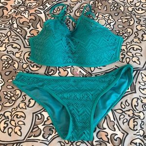 Teal Lace Bikini